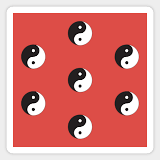 Yin and Yang symbol pattern Magnet